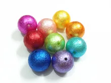 (Elija el Tamaño Primero) 12mm/16mm/20mm Mixta Acrílico Arrugas Granos de la Perla De Moda la Toma de Collar niños