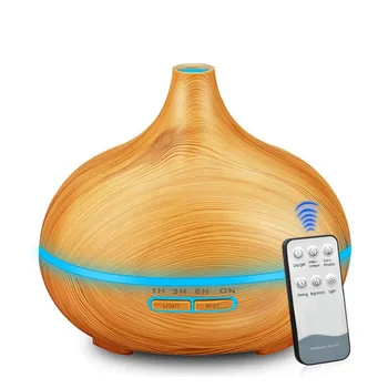 

Fashion Wood Grain Ultrasonic Air Humidifier Colourful Night Light Aroma Essential Oil Diffuser Mist Maker Home Decoration