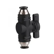 2-полосная аквариумный воздушный поток Управление CO2 регулятор ручного включения/выключения клапан для 6 мм трубы Электрический электромагнитный клапан реле протока воды