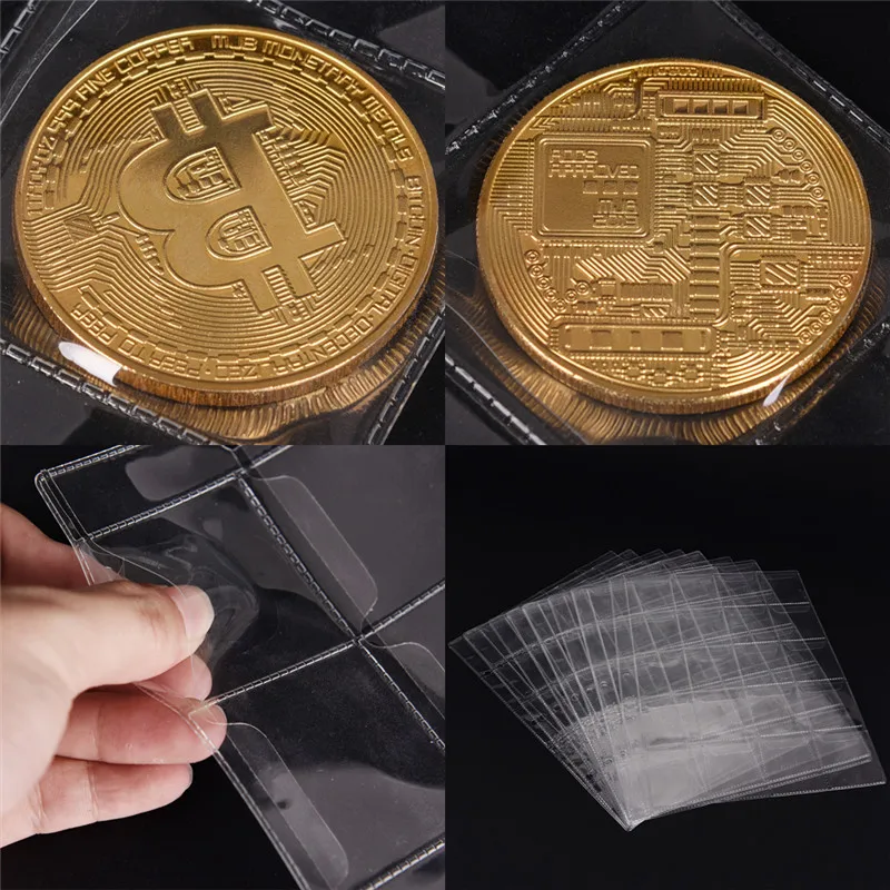 20 Pockets Plastic Coin Holders Storage Collection Money Album Case Bag 1 Pagein Jewelry