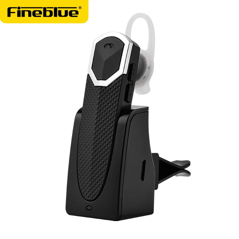 

FINEBLUE Portable Wireless Bluetooth Earphone Headphone Car Charger 2 in 1 Bluetooth Headset and 2.4A Fast Car Phone Charger