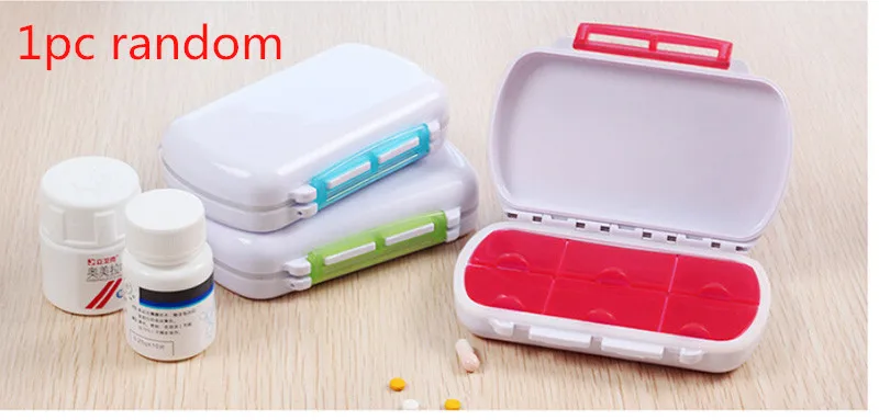 Конфеты Цвета складной Pill Box сортировать витамины контейнер для хранения Pill шкаф для пилюль