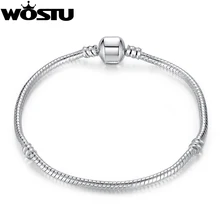 Браслет из серебра и золота 16-23 см с цепочкой в виде змеи, подходят к оригинальному браслету, браслеты из бисера, украшения для мужчин и женщи...(China)