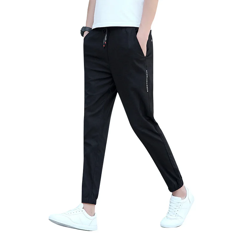 2017 New High Quality Men Causal Trousers Slim Fit Hip Hop Pants for Joggers Fashion Cotton Sweatpants Elastic Cuff Male | Мужская