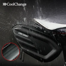 CoolChange EVA Bicycle Saddle Bag Waterproof MTB Bike Rear Bag Reflective Cycling Rear Seat Tail Large Bag Bike Accessories b soul ya130 bike bicycle oxford quick release saddle seat tail bag w reflective strips black