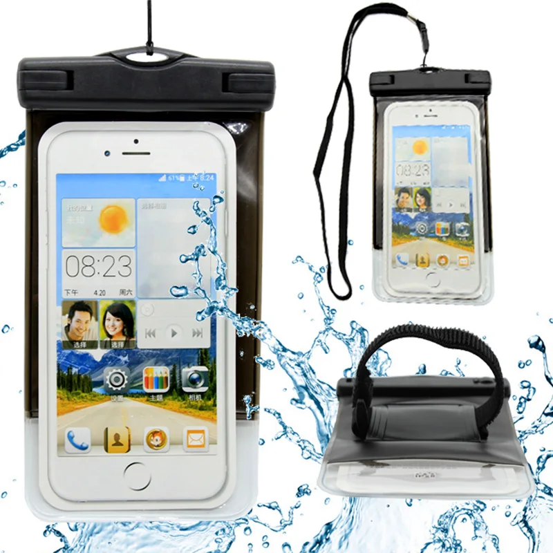 5.5'' Waterproof Case IPX8 Water resistant Swimming Pouch Adjustable