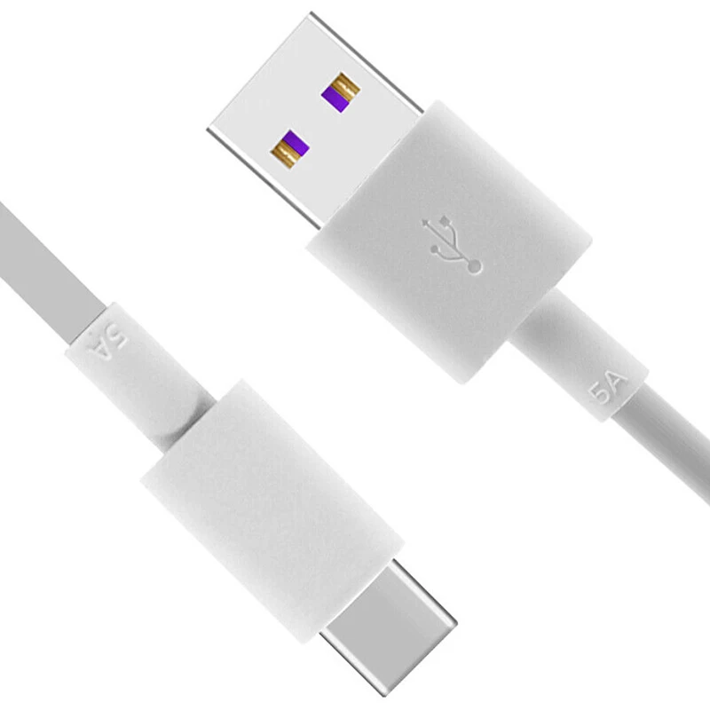 

Original 5A USB Type C Super Charger Cable For Huawei Mate 9 P9 P10 Plus 1M Fast Quick 5A Supercharge USB Type C Data Cable Cord