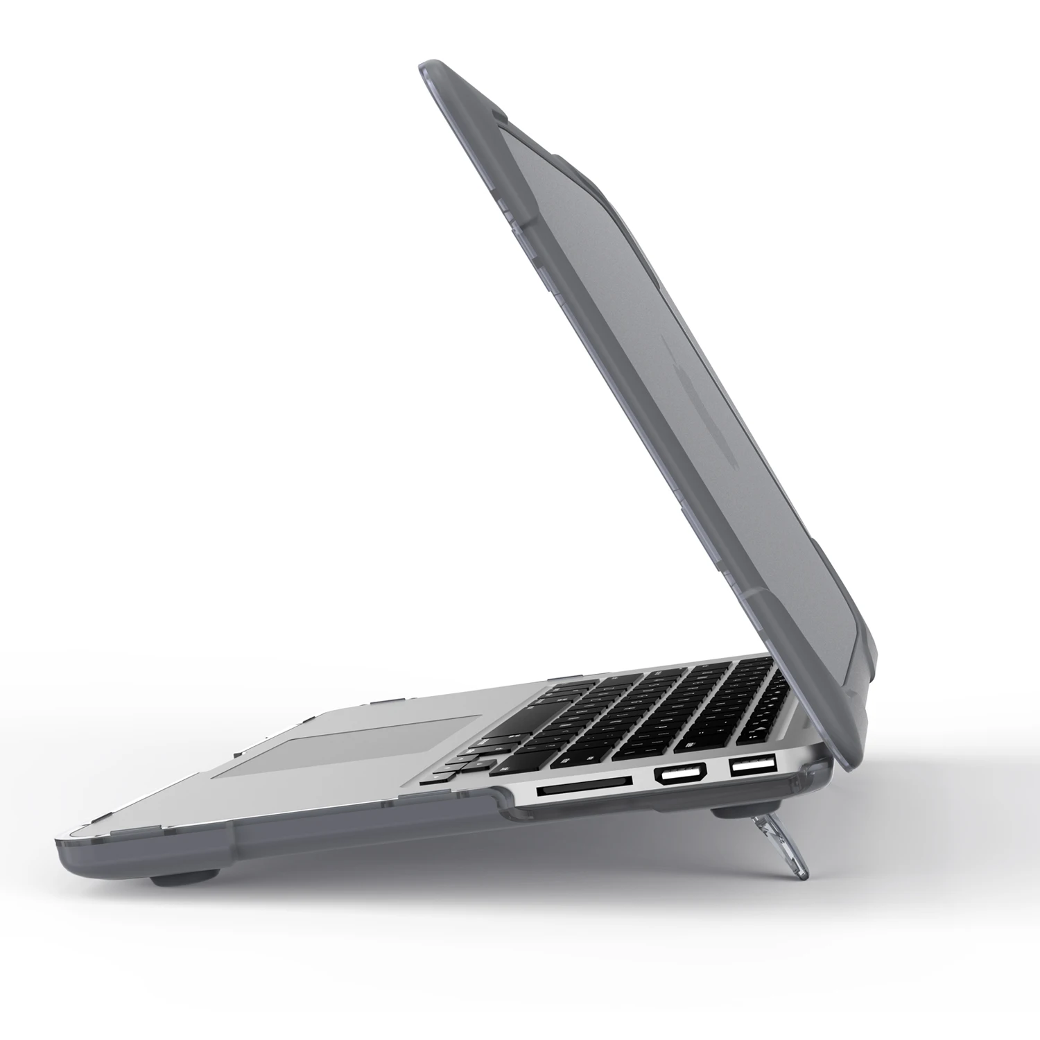 GOOJODOQ чехол для ноутбука MacBook Air 11 12 13 Pro 13 15 New Air 13 A1932 15,4 чехол противоударный чехол TPU+ PC бампер с подставкой