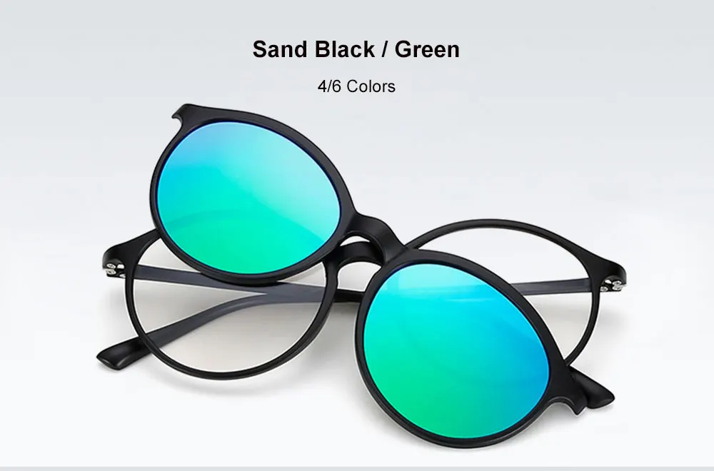 VEGA Polarized Magnetic Clip On Sunglasses Fit Over Sunglasses Prescription glasses 2 In 1 Magnetic Glasses Men Women VG213  (12)