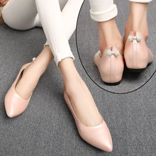 Koovan/Новинка года; сезон весна-лето; туфли на плоской подошве с острым носком; женские кожаные туфли на плоской подошве с глубоким вырезом; женская кожаная обувь; большие размеры