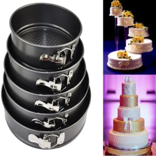 

New Round Circle Non Stick Mold Mould Birthday Cake Decorating Baking Tin Tray