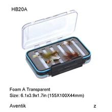 Aventik Малый размер двойные лица водонепроницаемый fly box100% водонепроницаемый кейс для рыбалки Fly Рыболовная коробка для мух коробка