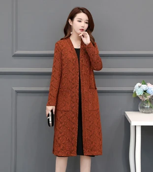 

New Autumn Women Long Blazers Warm Office Lady Jacket Women Work Blazers Elegant Ladies Tops Long Sleeve Coats Jackets Outerwear