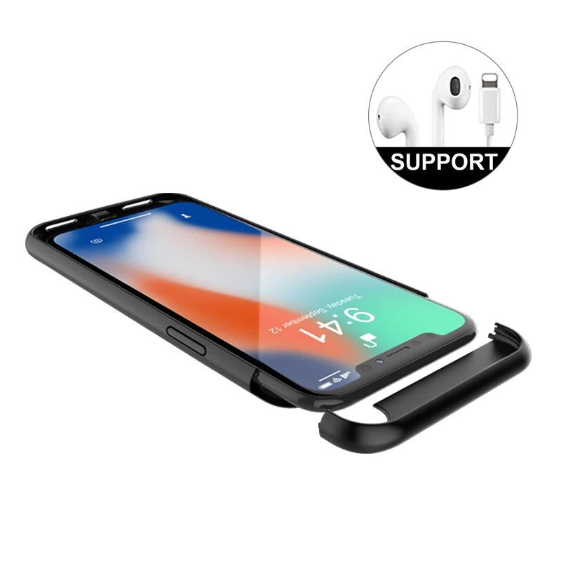 

2in1 Charging and music / 4000mAh Battery case for iphone X 2017 / for iphone Xs 2018 External Power Bank charger phone cover