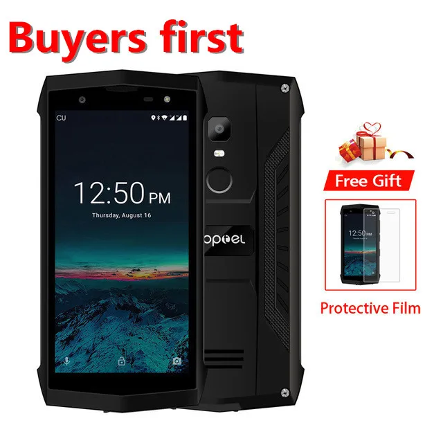 

POPTEL P8 Smartphone IP68 Waterproof Android 8.1 5.0"FHD MTK6739 Quad Core RAM 2GB ROM 16GB 8MP Face ID NFC 4G LTE mobile Phone
