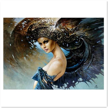 

A Glamorous Girl Drill full rhinestone diamond Decor Needlework Diamont painting complet Wall sticker Diy diamond painting set