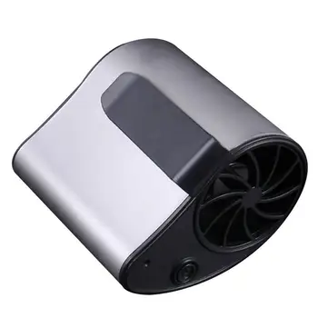

USB Rechargeable Fan Wearable Silver Gray USB Charging Mini Air Conditioner Outdoor USB Creative Waist Fan Travel Camping
