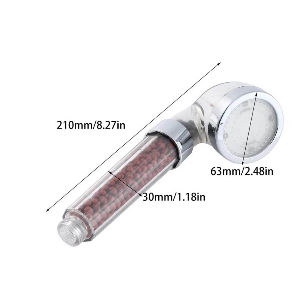 Анион светодио дный Насадки для душа красочные ручной Температура Сенсор дождь спринклерной