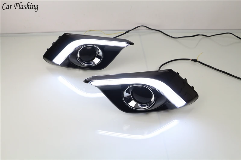 1 пара автомобильных мигающих дневных ходовых огней для Mazda 3 Mazda3 Axela 2013 2014 2015 2016