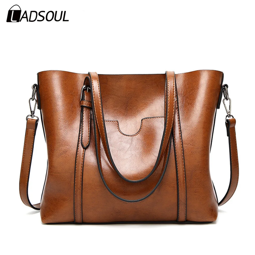 

Ladsoul fashion women handbags ladies pu leather bags women messenger bags casual totes single shoulder bag large capacity totes