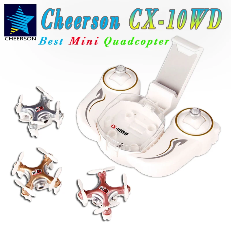 Buy Cheap Cheerson CX 10WD CX10-WD-TX Mini Drone With Wifi FPV Camera High Hold Mode RC Quadcopter 2.4G 6-Axis Remote Control Helicopters
