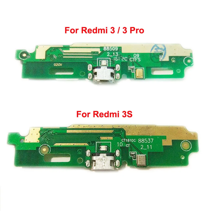 Usb зарядный порт PCB Нижняя плата схемы с микрофоном для Xiaomi Redmi 3 3S 3 Pro USB зарядное устройство разъем гибкий кабель Запчасти