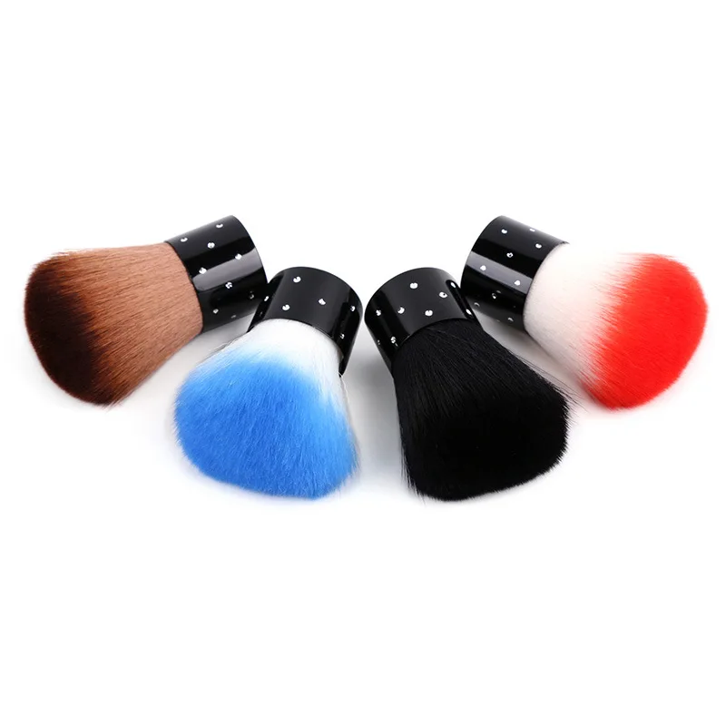 

Blueness French Manicure Brush Colorful Random 1pc Nail Tools Cleaning Nail Brush High Quality Dust Brush
