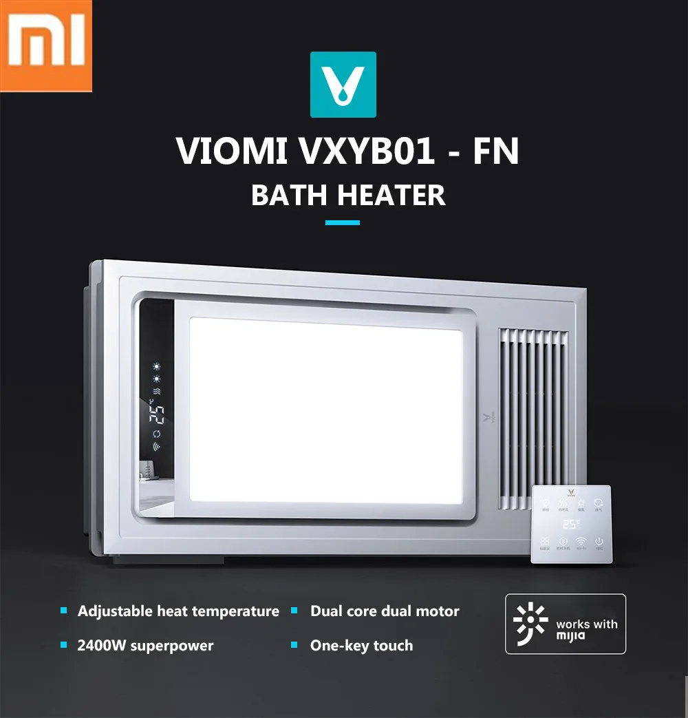 New 1 Viomi Xyb01 Fn Smart 4 In1 Led Bath Heater Pro Ceiling Light