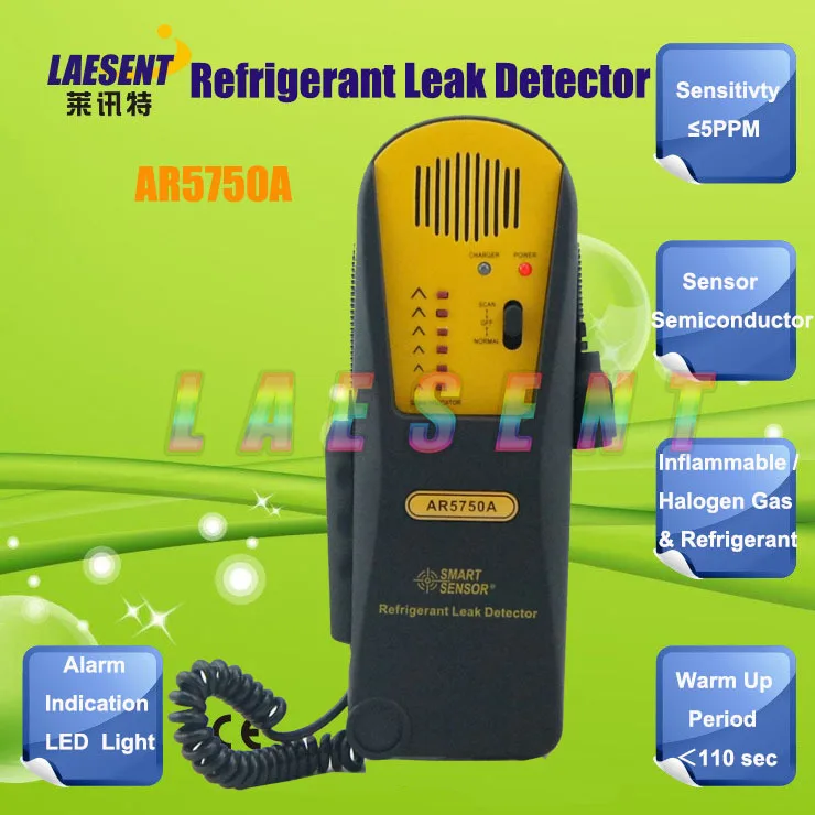 NEW AR5750A Refrigerant gas Leak Detector,halogen gas refrigerant leak detector,Gas Analyzers