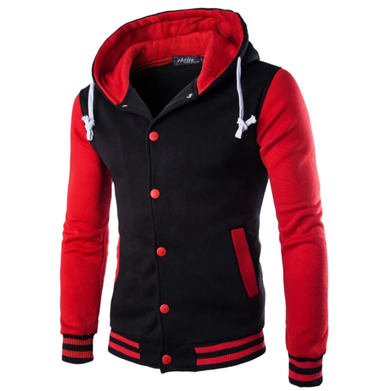 Новинка, Мужская/мужская бейсбольная куртка, модный дизайн, цвет красного вина, мужская приталенная университетская куртка, Мужская брендовая стильная куртка - Цвет: W69 red