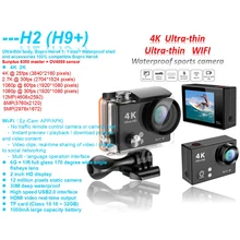 Original H2 4K 25FPS camera WiFi Action h9 Plus Ultra 1080P 60fps SJ cam go 4000 eken Helmet 5000 pro hero 4 sport camera
