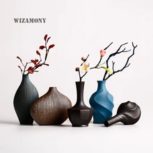 WIZAMONY, Новое поступление, европейские Стильные вазы, ретро кирпичная посуда, terra-cotta, Керамическая Современная столешница, ваза для цветов, для украшения дома