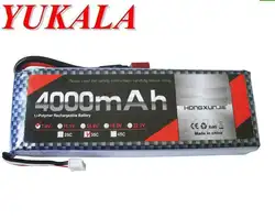 Yukala 7.4 В 4000 мАч литий-полимерный Батарея для автомобиля RC Quadcopter вертолет (Т Plug) бесплатная доставка