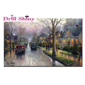 

Crafts round diy diamond embroidery cat 5D diamond cross stitch crystal Rubik's cube decorative diy diamond painting landscape