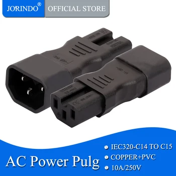 

JORINDO IEC320 C14 TO C15,AC power socket socket Industrial socket Plug C14 Inlet Electrical Socket plug Power Adapter