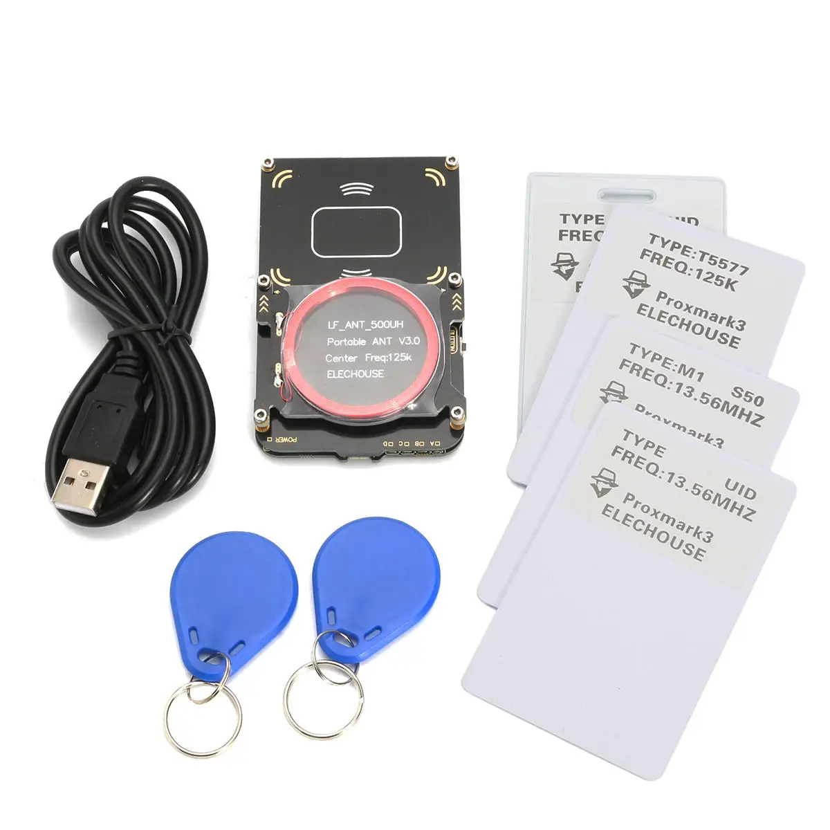

PM3 Proxmark 3 Easy 3.0 Develop Suit Kits ID NFC RFID Card Reader Copier Smart Tool Elevator Door Clone Crack 2 USB 512K Port