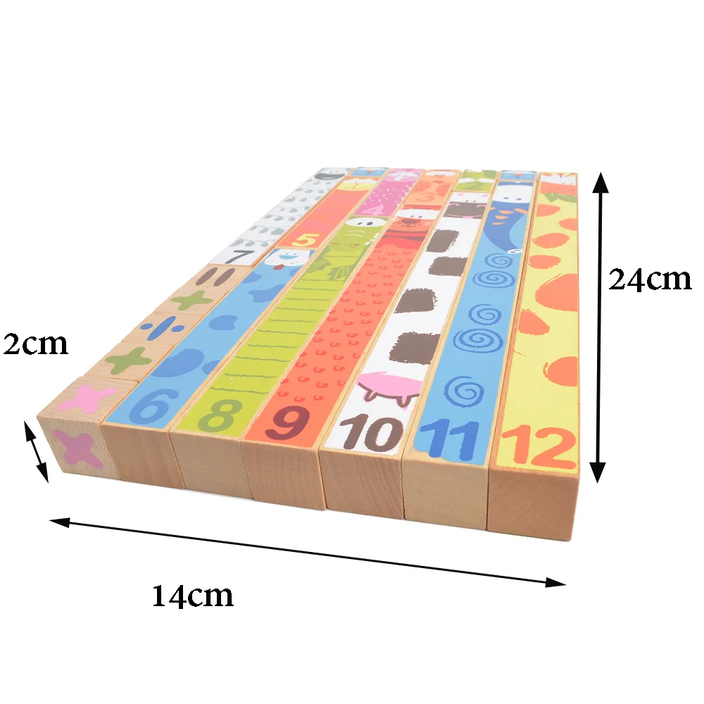 BOHS Монтессори Количество стержней-подсчет, сложение, вычитание, фракция-визуальные математические концепции-деревянная развивающая игрушка, подарочная упаковка