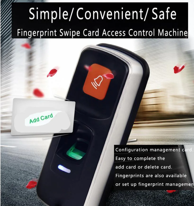 standalone RFID fingerprint access control reader single biometric