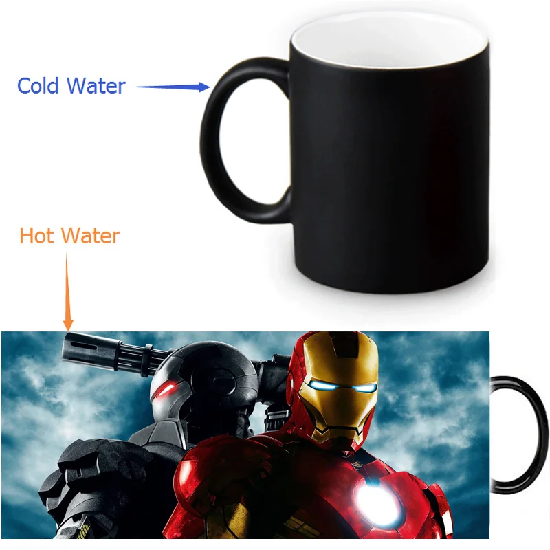 Iron Man Cool Photo Morphing Coffee Mugs Transforming Morph Mug Heat ...
