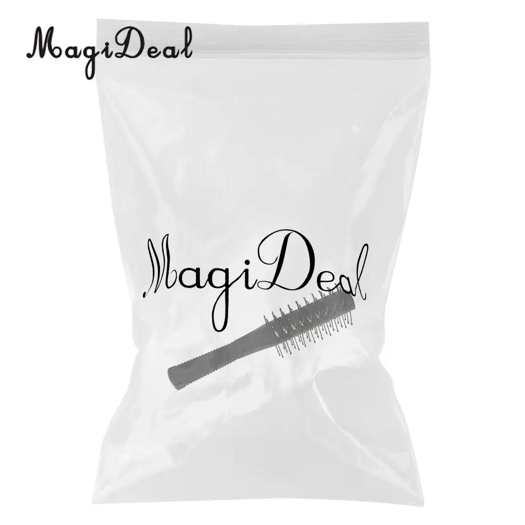 Plastic Dual Side Anti-static Long Curling Hair Roller Brush Hairbrush Comb  Delicate Dual Dide Head Gear