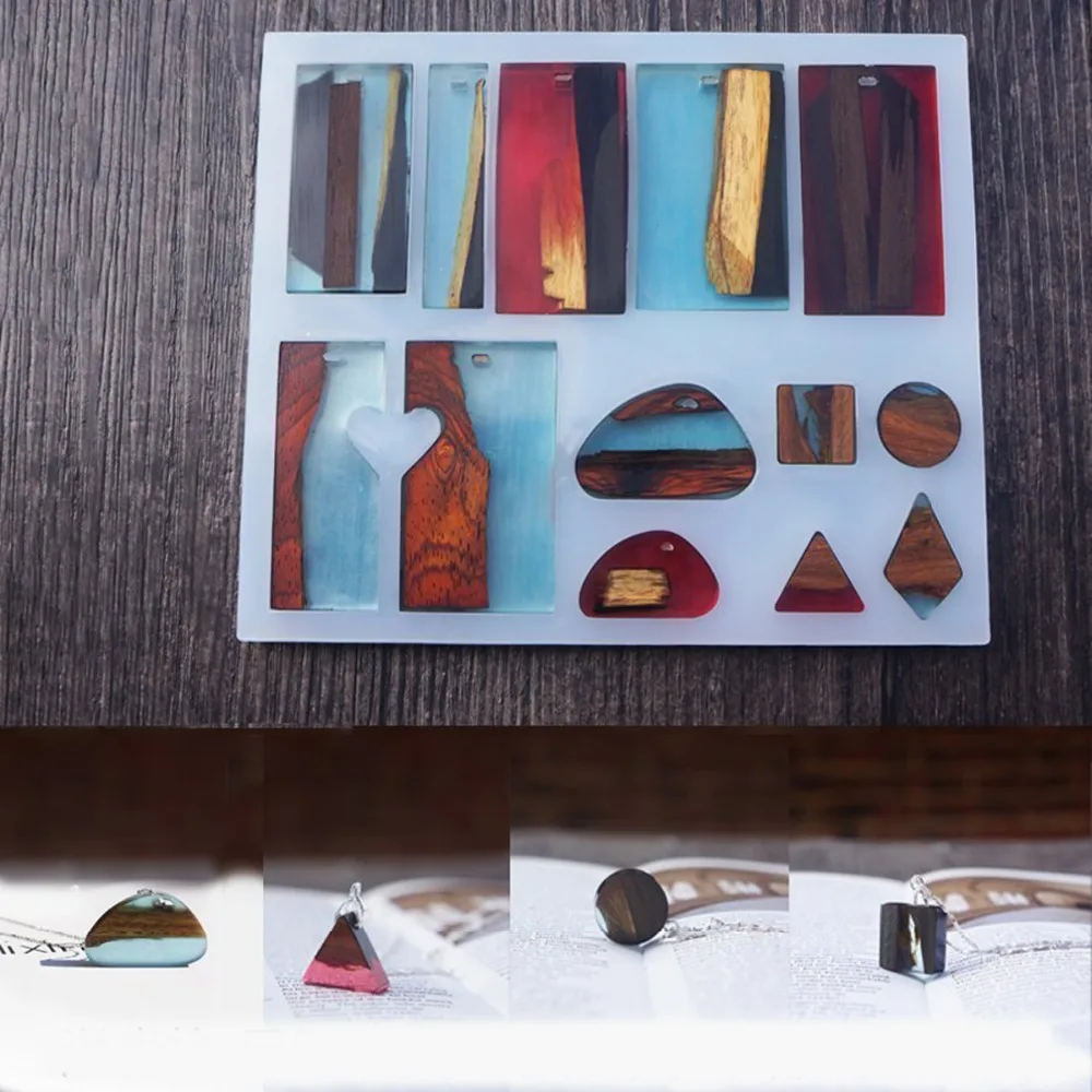DIY Silicone Pendant Mold Jewelry Resin Casting Mold Epoxy Resin