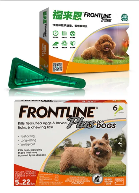 Frontline Plus для собак и кошек лечение блох и клещей 3 шт/6 шт