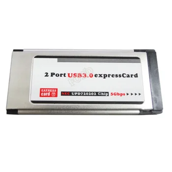

High-Speed 2 Port Hidden Inside USB 3.0 USB3.0 to Expresscard Express Card Adapter Converter For Notebook Laptop