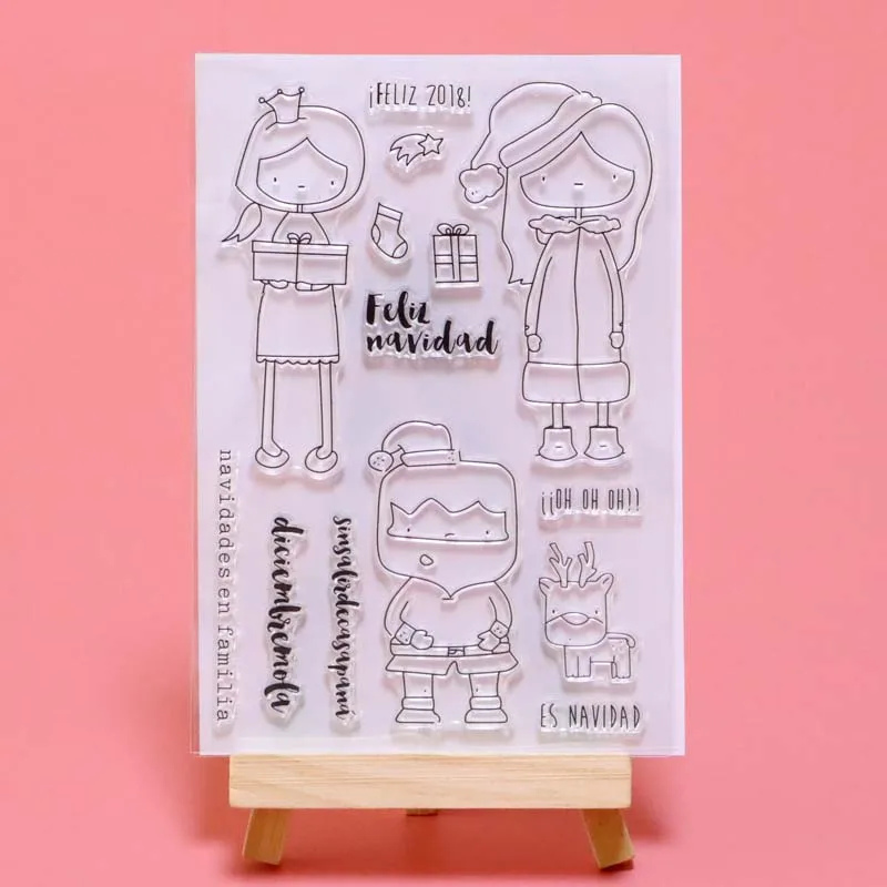 

2019 new arrival Spain / Christmas Transparent Clear Stamps for DIY Scrapbooking/Card Making/Kids Fun Decoration Supplies