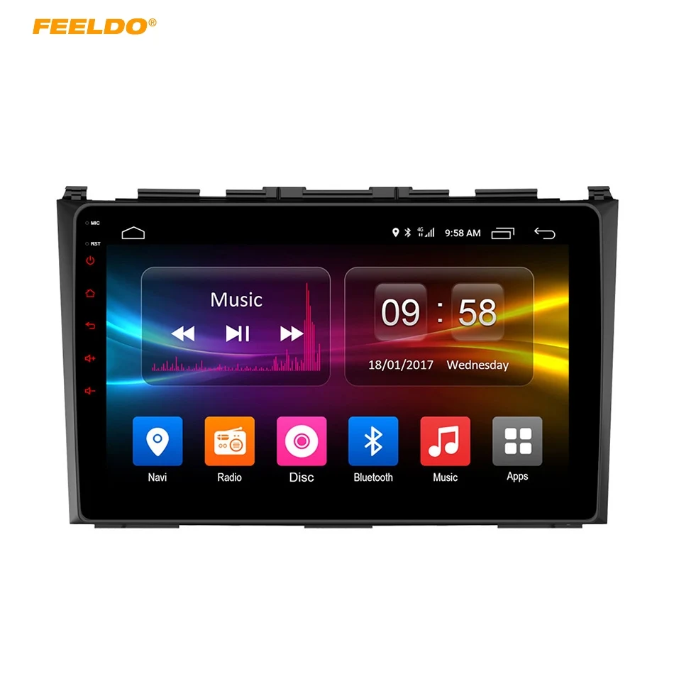 

FEELDO 9 inch Android 6.0 (64bit) Octa Core DDR3 2G/32G/ FDD 4G Car DVD GPS Radio Head Unit For Honda CR-V 2007-2010