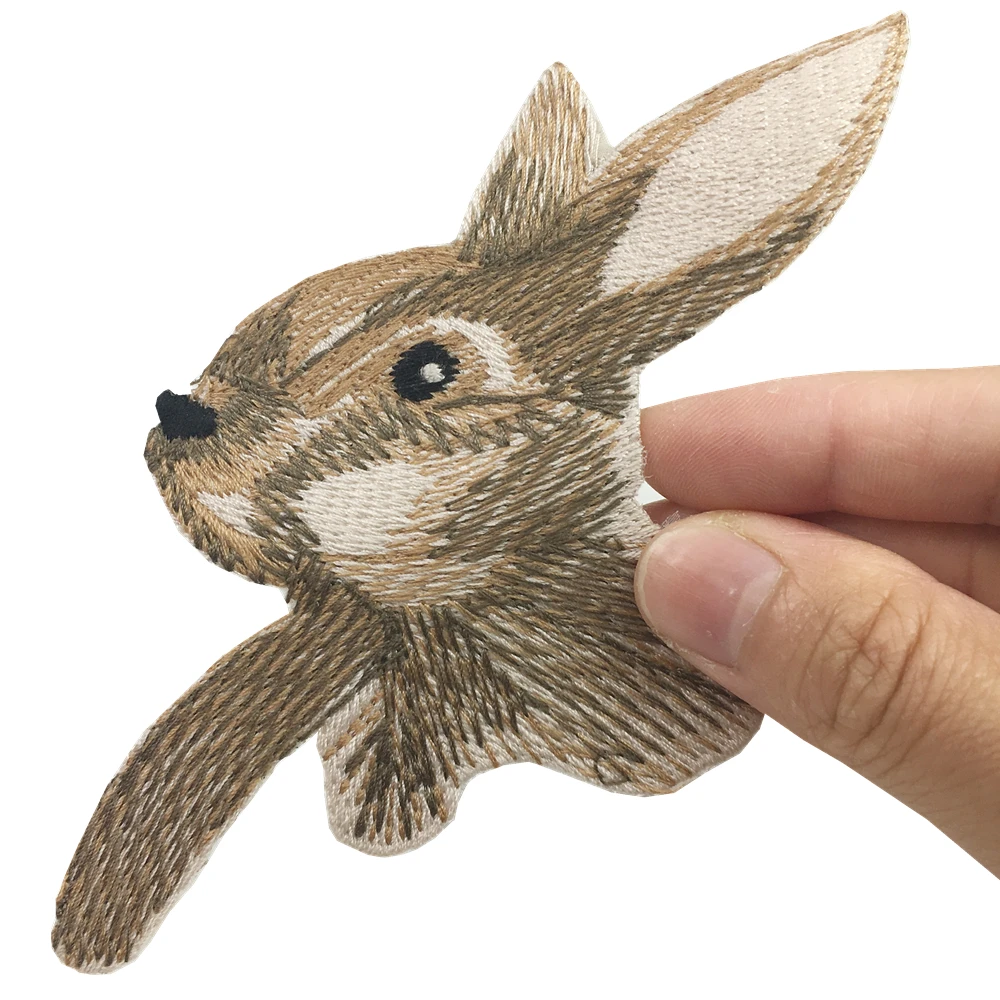 Buy 3pc Sketch Rabbit Embroidery Patch Embroidered