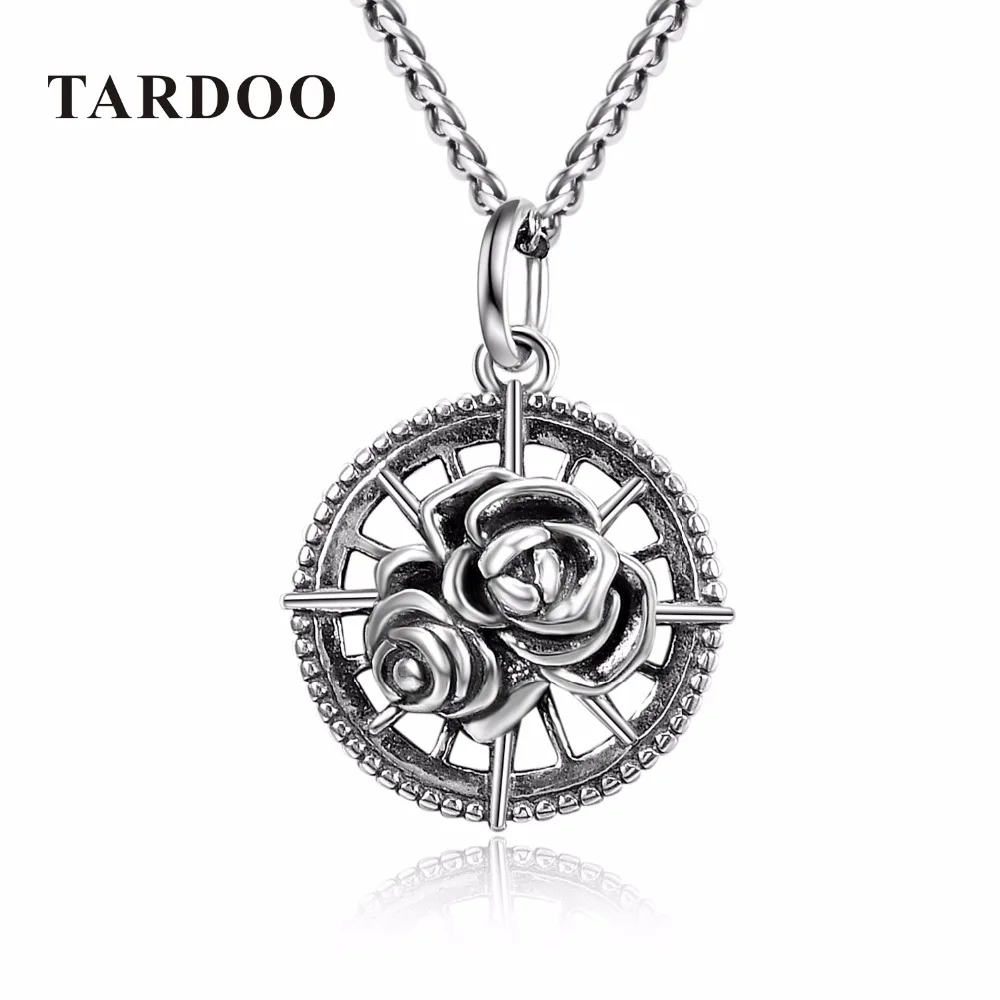 

Tardoo 925 Sterling-Silver-Jewelry Suspension Necklace for Women Flower Pendants Statement Necklace 2017 Spring Collection