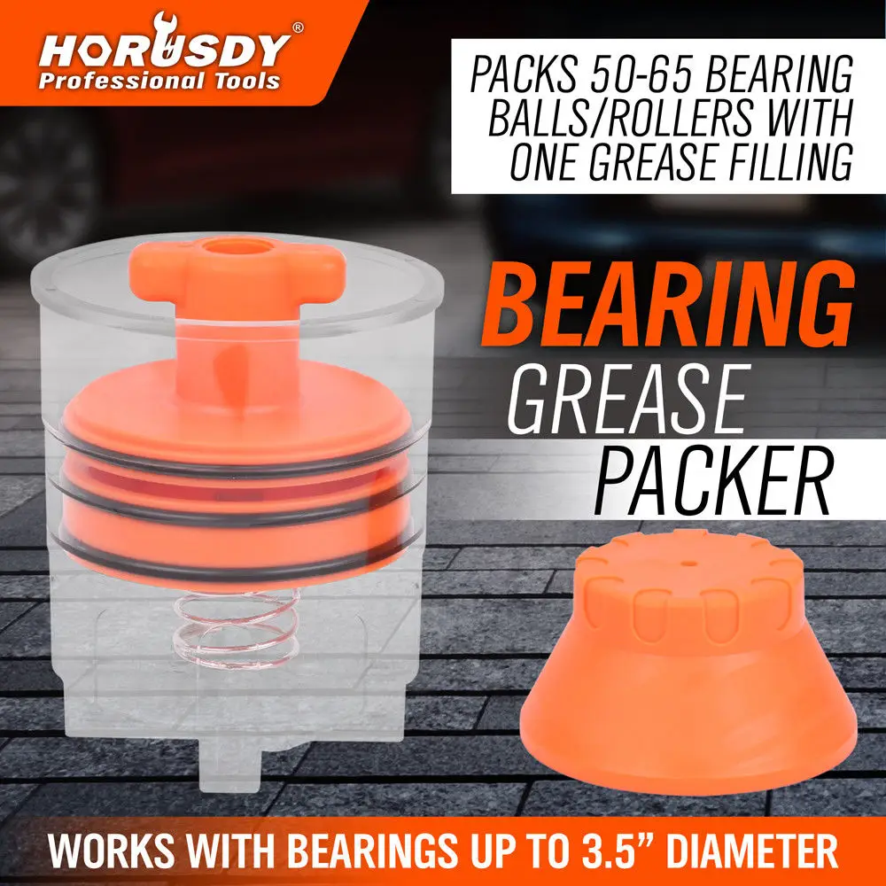 

HORSDY Handy Packer Bearing Packer Flushes Out Old Grease Automotive Hand Operated Tool Set Filling Tool New