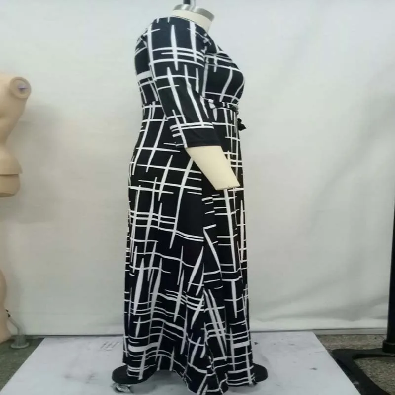 Африканская одежда с модным принтом, сексуальное платье с глубоким v-образным вырезом, длинные пляжные женские вечерние платья в пол, большие размеры s-xxxl