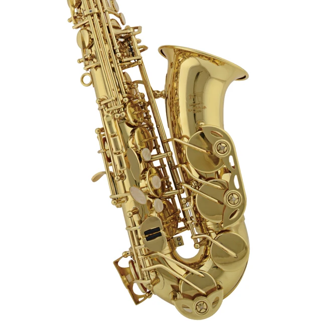 Best price at $454 Cheap Professional new Alto saxophone JINYIN JYAS-2000G E Flat Electrophoresis Gold Saxophone with Bakelite mouthpiece and hard case